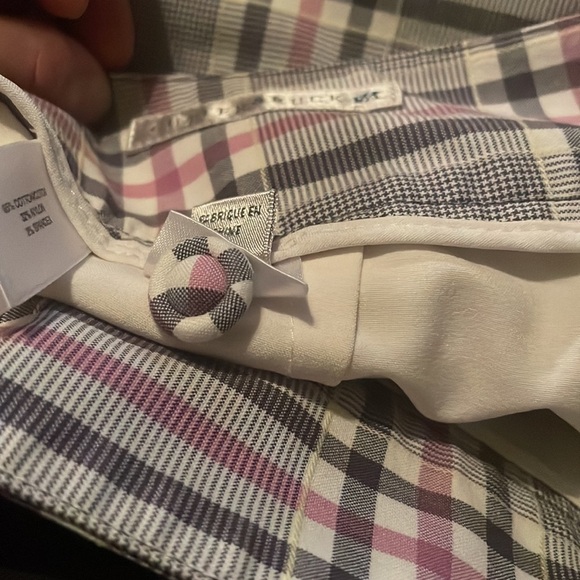 Cutter & Buck Plaid skirt Gray White Pink Size 4 Skirt Tennis In style - Picture 6 of 10